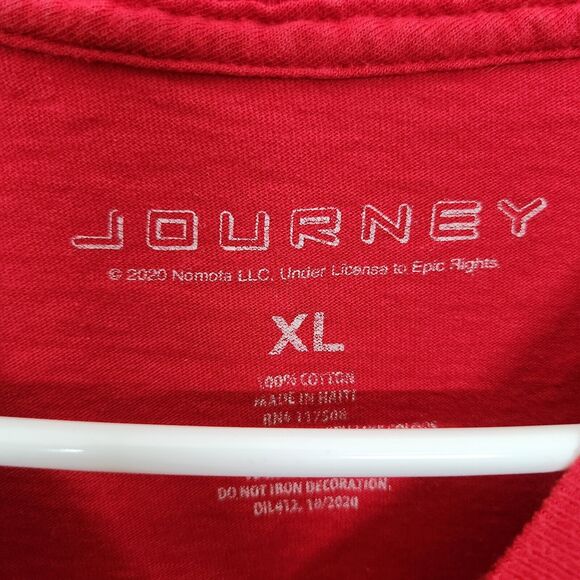 Journey 2020 Graphic Print Band T-shirt Woman's XL Red *small Hole On Back 1025 - Picture 3 of 7